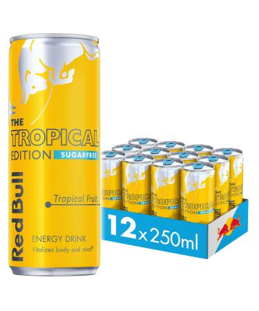 Red Bull Energy Drink Sugar Free Tropical Edition 250 ml x12