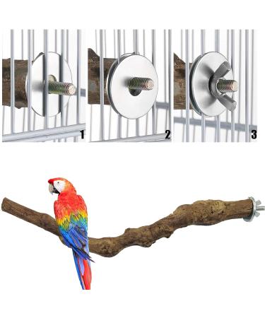 Allazon Natural Wood Bird Rods & Swing Toys - 4 Piece Parrot Playset for Birds - Ideal Bird Toys - Buy Online on SooperMarket.com