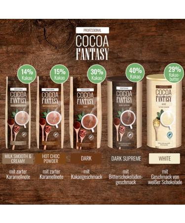 Buy Cocoa Fantasy White Drinking Chocolate 850g | Rich 29% Cocoa Powder for Hot White Chocolate - Buy Online on SooperMarket.com