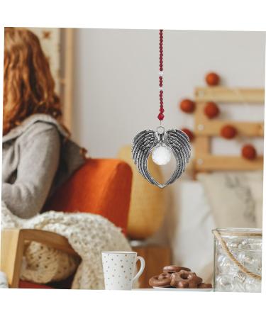 Anneome Crystal Pendant Vintage Home Decor Exquisite Tree Pendants Christmas Hanging Items Crystal Stone Car 39x6.5cm Dark Red - Buy Online on SooperMarket.com