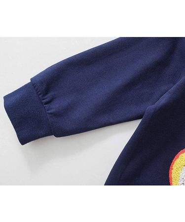 Girls Cotton Long Sleeve Sweatshirt | Kids Casual Jumper | Toddler Pullover | Age 1-12 Years | Blue (4-5 Years) - Buy Online on SooperMarket.com