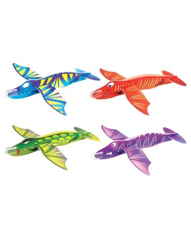24x Styrofoam airplane glider dinosaur flyer 17 cm