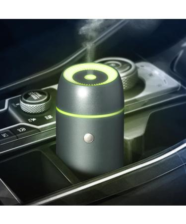 Earnest live essential oil diffusors car air freshener for essential oils of air freshen car aromatherapy diffusor 100ml with timer night light and car off function usb portable silver gift
