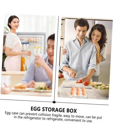 KOMBIUDA Egg Storage Box Tray Storage Drawer Fridge Fresh Egg Holder Egg Storage Case Server Universal Assorted Color 14.8x9.7x2cm - Buy Online on SooperMarket.com