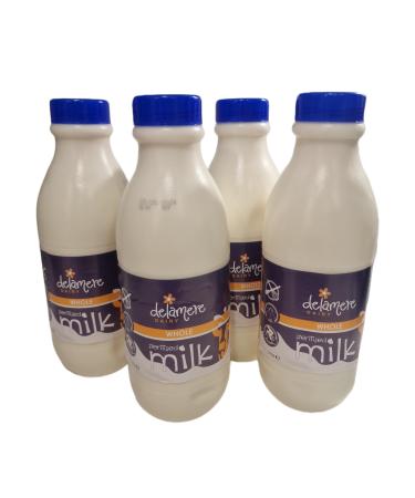 1L Delamere Dairy Sterilized Whole Milk Plastic Bottle (4 x 1Litre)