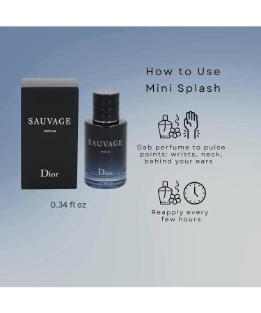 Dior Sauvage Parfum for Men - .34 oz./10ml Mini Sauvage 0.33 Fl Oz (Pack of 1) - Buy Online on SooperMarket.com