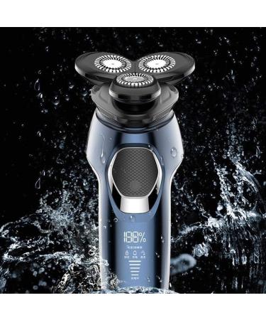 GeRRiT Electric Razor for Men - Waterproof Rotary Shaver USB Rechargeable Cordless Travel Beard Trimmer LED Display - Perfect Gift for Husband & Dad - Buy Online on SooperMarket.com