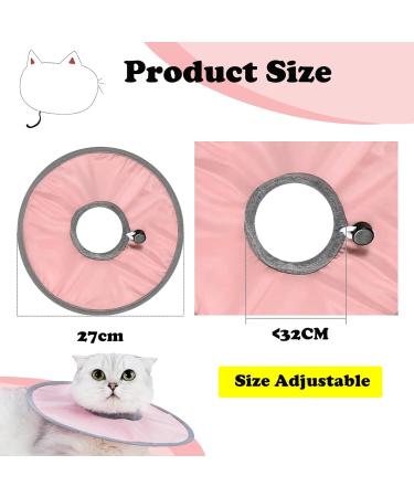 Cat Recovery Collar Pink Adjustable Cat Neck Protective Soft Dog Cat Protective Fasteners Collars for Small Cats Protective Cat Recovery E-Collar Recovery from Surgery or Wound for Cats - Buy Online on SooperMarket.com