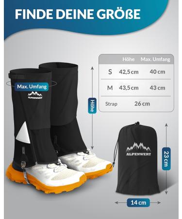 Alpine Value Waterproof Gaiters for Men & Women | Durable Hiking Hunting Snow & Rain Protection | German Start-up - Buy Online on SooperMarket.com