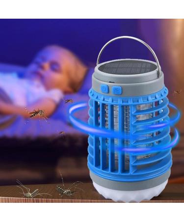 Buzzbug Mosquitoes Killers - BugZapper Outdoor - Mosquitoes Zapper - Waterproof Solar Powered Buggs Zapper - LED UV Light Indoor Mosquitoes Killers Electric Fly Zapper Lamp for Patio Backyard Purple - Buy Online on SooperMarket.com