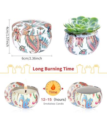 Jospl Fragrance Candles Set - 12 Natural Soy Wax Aroma Candles for Women | Vanilla & Lavender | Ideal Gift for Birthdays Weddings Mother's Day Christmas - 4cm Multicolored Decor - Buy Online on SooperMarket.com