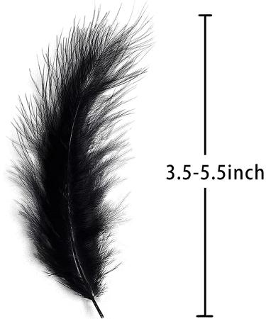 100pcs Black Feathers for Crafts & Dreamcatcher Making - DIY Fringe Trim & Colored Material - Buy Online on SooperMarket.com