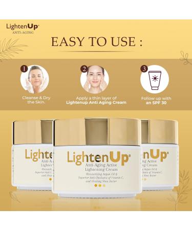 LightenUp Gold Anti-Aging Lightening Cream | Radiance Boost with Argan Oil & Shea Butter | International Shipping - Buy Online on SooperMarket.com