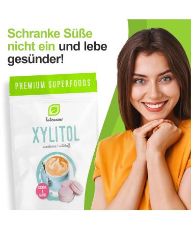 Intenson Xylitol 2x1kg - 100% Natural Low-Calorie Vegan Sweetener | Granulated Sugar Substitute - Buy Online on SooperMarket.com