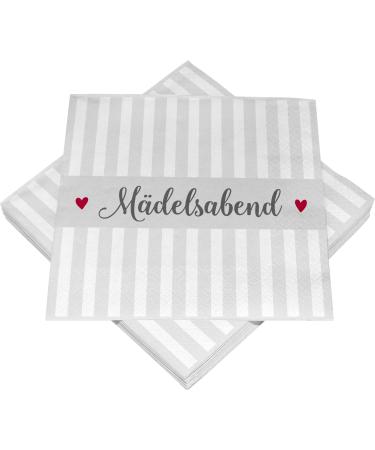 HEKU 100 napkins 3-layer 33x33cm girls' evening I sucking hard and practically packaged i wide selection i ideal for special occasions 33x33cm girls evening 2