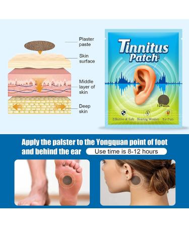 Tinnitus Relief Patches - Herbal Formula for Ringing Ear Care and Pain Relief - Buy Online on SooperMarket.com
