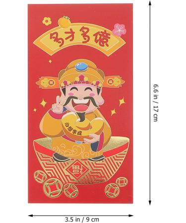 ABOOFAN 24pcs God of Wealth Red Envelope Bag Rabbit Year Envelope Chinese New Year Red Envelope Lucky Money Envelopes Bunny Red Envelopes See Spring Bao Paper Zodiac Bag Chinese Style - Buy Online on SooperMarket.com
