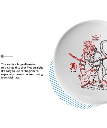 Yikun PDGA Approved Mid-Range Disc Golf | Stable 165-170g | Versatile for Outdoor Games | Red Shade Color - Buy Online on SooperMarket.com