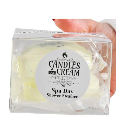 Candles & Cream Spa Day Shower Steamers - Aromatherapy for Stress Relief - Set of 2 - Buy Online on SooperMarket.com