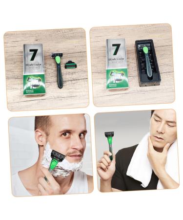 1 Set Razor Shavers for Men - Stainless Steel Manual Hair Clippers with Rubber Handle - Perfect for Smooth Shaving - Buy Online on SooperMarket.com
