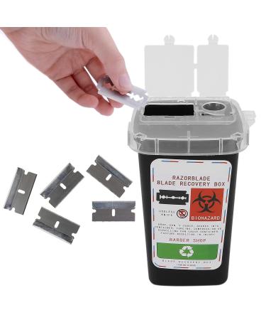Large Capacity Blade Dispenser Etui | Hairdressing Salon Storage Container - Safe Blade Disposal for Salons (BlcAK) - Buy Online on SooperMarket.com