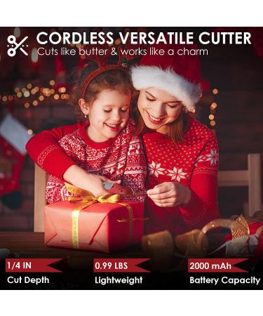 Matework Cordless Electric Scissors  4V Multi-Cutter with Suitcase  2000 mAh Cardboard Cutter with Self-sharpening Blade  Power Rotary Scissors for Carpet Leather - Buy Online on SooperMarket.com