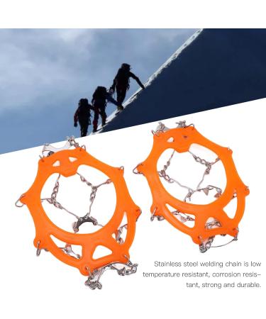 2pcs/Set 12 Tooth Mountaineering Crampons Ice Snow Grips Wearproof Anti Skid Snow Shoes Accessory for Snow Boots and Shoes(M Code) Climbing Climbing Tool - Buy Online on SooperMarket.com