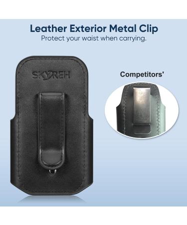 PU Leather Stethoscope Holder Clip - Lightweight Portable Holster for Nurses EMTs & Medical Students - Compatible with 3M Littmann & Most Stethoscopes - Black - Buy Online on SooperMarket.com