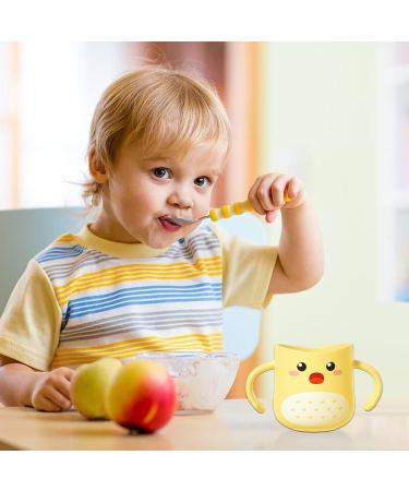 Children's Dinosaur Bathroom Cup | Zorq Yellow Double Handle Toothbrush Accessory for Kids - Buy Online on SooperMarket.com