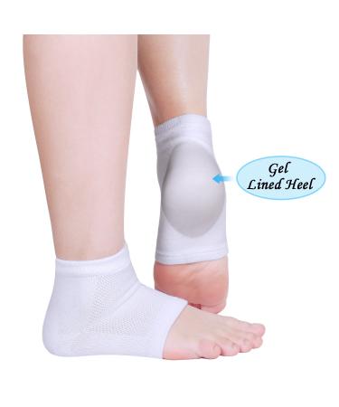 Heel Socks for Dry Cracked Skin - Soft Ventilated & Moisturizing - 3 Pairs for Ultimate Comfort - Buy Online on SooperMarket.com