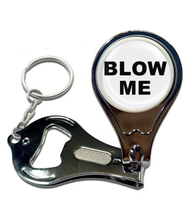 BadgeBeast.co.uk Blow Me - Key Ring Bottle Opener and Nail Clipper