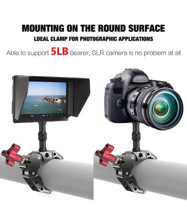 Super Clamp with 1/4&3/8 Standard Stud for Photo Video Studio - Camera Crab Clamp for Lighting DSLR Rig, LED Lights, Flash, Monitor Mic - Buy Online on SooperMarket.com