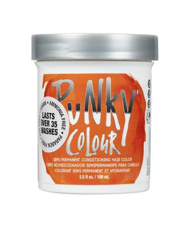 Punky Flame Semi Permanent Conditioning Hair Color  Non-Damaging Hair Dye  Vegan  PPD and Paraben Free  Transforms to Vibrant Hair Color  Easy To Use and Apply Hair Tint  lasts up to 35 washes  3.5oz Flame 3.5 Fl Oz (Pac...