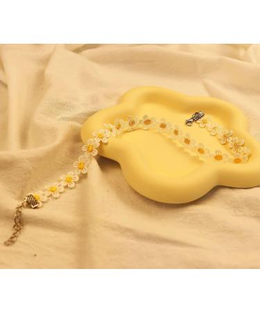 Shop Bethynas Colorful Floral Choker Necklace | Vintage Daisy Flower Neckband for Women & Teen Girls Perfect Bridal Party Neck Jewelry | Adjustable Clavicular Design - Buy Online on SooperMarket.com