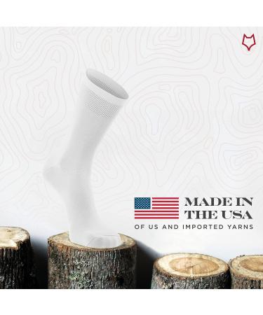FoxRiver Coolmax Ultra-lightweight Liner Crew Socks White 9-11.5 | Men's Wick Dry Technology - Buy Online on SooperMarket.com