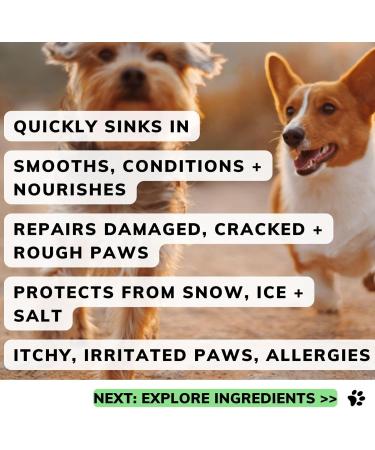 Dog Paw Balm for dogs cracked dry paws and pads itchy paws hot spots stop licking allergies paw butter nose balm lick safe made in the UK 30g - Buy Online on SooperMarket.com