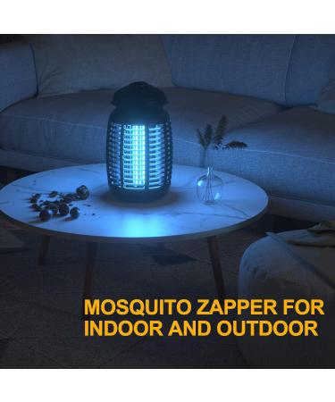 4200V Electric Bug Zapper - High Powered Waterproof Mosquito Trap for Indoor and Outdoor Use - Fly Control for Home, Kitchen, Backyard, Camping - Black - Buy Online on SooperMarket.com