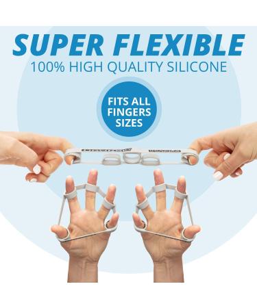 Finger Strengthener Hand Resistance Bands - Improve Grips Performance with 8pcs Finger Exerciser for Grip Strength Trainer and Muscle Exercises (4 Levels 6.6lb, 8.8lb, 11lb, 13.2lb) - Buy Online on SooperMarket.com
