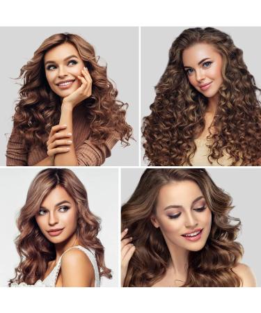 Mabufun Jumbo Hair Rollers Set Hair Rollers Self Grip Curlers For Long Hair No Heat Curlers Heatless Hair Rollers With Clips & Comb 24 Packs (Black 24Pcs) - Buy Online on SooperMarket.com