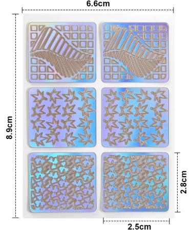 Dokpav 144 Pcs Nail Vinyl Stencils Set - 72 Unique Designs for Nail Art Decoration | DIY Nail Design Tools Decals - 24 Sheets - Buy Online on SooperMarket.com