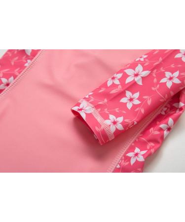 BONVERANO Baby Girls Swimsuit | Toddler Bathing Suit with UPF 50+ Sun Protection | Long-Sleeve Zipper One Piece Swimwear | 18-24 Months Sakura - Buy Online on SooperMarket.com