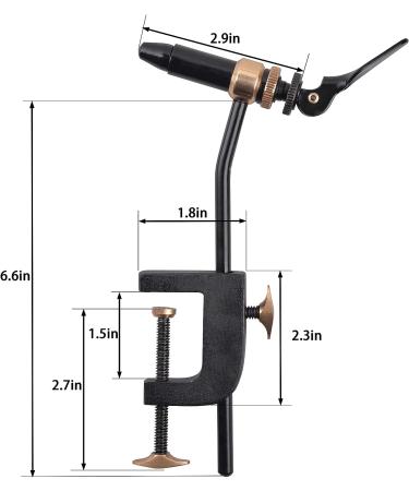 AGOOL Rotary Fly Tying Vise with Bench Clip - Metal Clamp Vise for Jigs and Teasers - Buy Online on SooperMarket.com