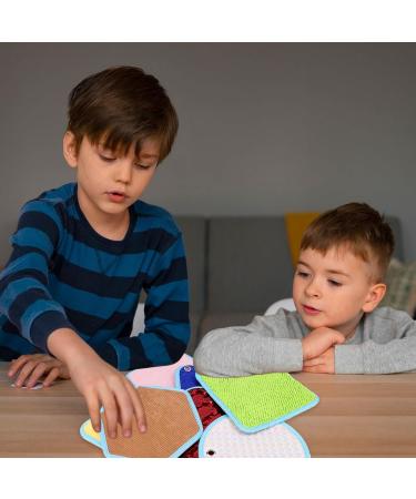 Sensory Mats Set - 9 Mini Textured Play Tiles for Tactile Educational Exercise - Buy Online on SooperMarket.com