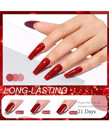 Dip Powder Set Honey Joy - 6 Color Glitter Dipping Powder Collection for Classic Red Manicure - Nail Art DIY Salon Kit, No Need for Nail Lamp - Great Gifts for Women - Buy Online on SooperMarket.com