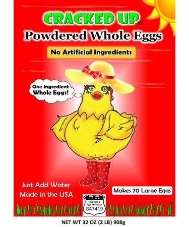 2 Pounds Powdered Whole Eggs - Made in the USA | Farm Fresh, Non-GMO, All Natural | Best Prices & Quality | Makes 70 Large Eggs - Buy Online on SooperMarket.com