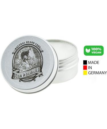 John Whiskers Bartwachs - Natural Vegan Beard Balm 30ml | Made in Germany | Cute Herbal Fragrance for Smooth Grooming - Buy Online on SooperMarket.com