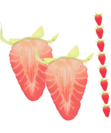 ABOOFAN 20 Pcs Simulated Strawberry Model Home Decor Fruit Artificial Strawberry Model Strawberry Ornament Simulation Strawberry Avocado Faux Strawberries Ornaments Fake Strawberries Pvc As Shownx2pcs 3.80X2.50X1.50CMx2pcs - Buy Online on SooperMarket.com