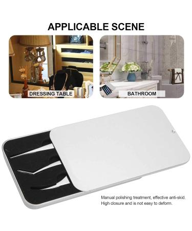 Premium Eyelash Extension Tweezers Set - 3-Part Silver Dolphin Tool for Perfect Fans - Buy Online on SooperMarket.com