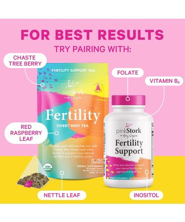 Pink Stork Myo/Chiro Inositol Blend - Ovarian Support & Fertility Supplements for Women | Women-Owned | 90 Capsules - Buy Online on SooperMarket.com