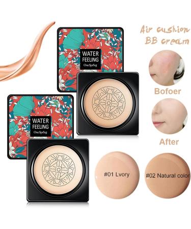 Ulapithi Mushroom Head Air Cushion Foundation | Moisturizing BB Cream & Concealer for All Skin Types | Lightweight & Durable Makeup - Buy Online on SooperMarket.com